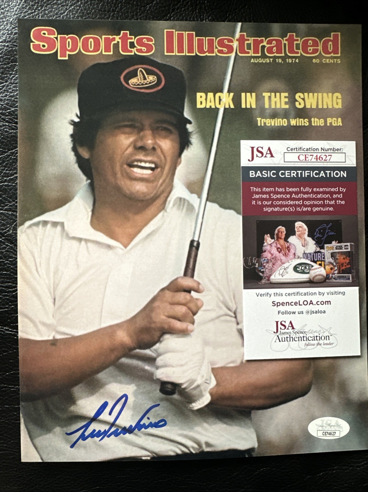 Lee Trevino Autographed Signed PGA Golf 8X10 PHOTOGRAPH JSA COA CE74627 