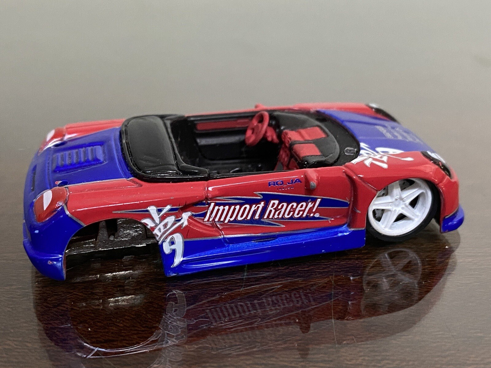 Jada Toys Import Racer Toyota MR2 Spyder 164 DieCast Red/Blue Parts