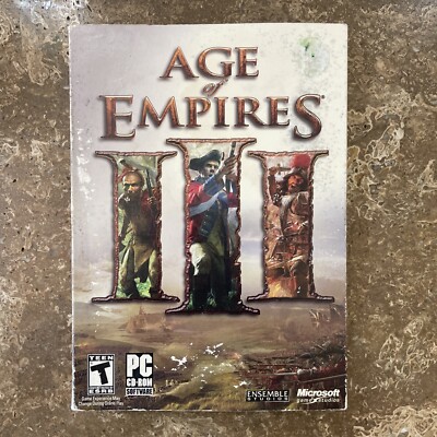 Age of Empires 3 III PC Game CD-ROM with Manual Reference and Product Key