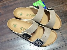 BIRKENSTOCK Arizona BS Vegan Desert Dust Gray Taupe / Brown 1025779 NEW