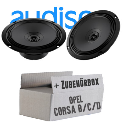 Audison Lautsprecher für Opel Corsa B/C/D 16cm 2-Wege Koax Boxen Front Einbauset