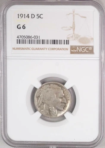 1914-D Buffalo Nickel G6 (G06) NGC #274