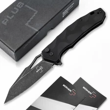 BOKER PLUS® Kirke Pocket Knife EDC 3.39" Blade Nitro-V G10 Handle Hydra 01BO636