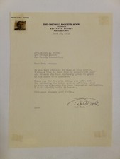 Ted Mack Signed Typed Letter June 1952 JSA #