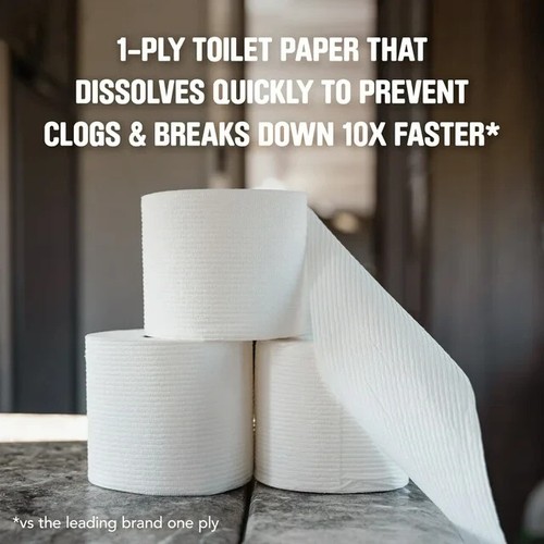 48 Rolls Scott Rapid-Dissolving Toilet Paper for RVs, Boats, Buses, Campers New - Picture 2 of 23