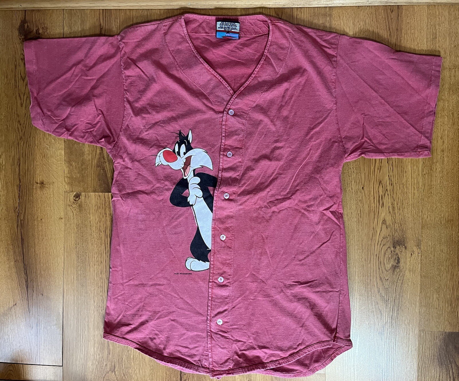Maillot De Baseball Looney Tunes Vintage 1994 - Warner Bros. - Coton
