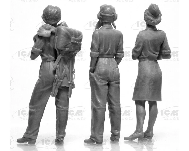 ICM 32108 US WASP 1943-1945 (3 figures) 1:48 modellismo - Immagine 4 di 4