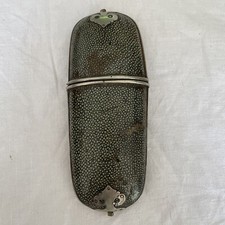 ** 19TH CENTURY CHINA CHINESE SHAGREEN EYE GLASS SPECTACLE CASE BOX 1