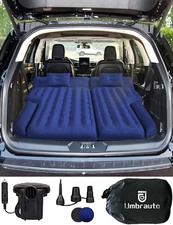 SUV Camping Air Mattress: Upgraded Flocking Car Sleeping Bed for SUV Back Trunk