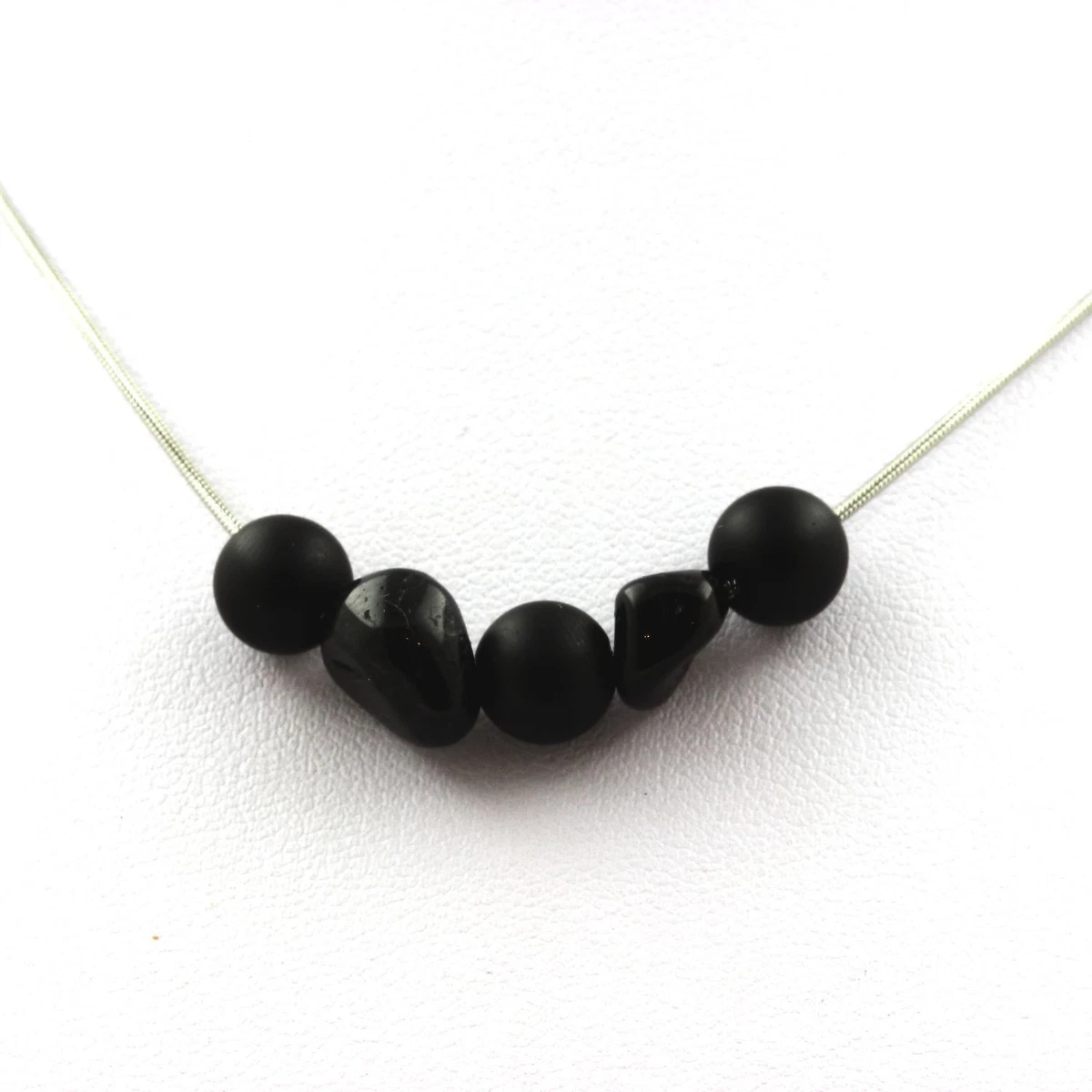 Collana di vere perle coltivate nere | Katalia