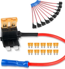12V Car Add-A-Circuit Fuse TAP Adapter with 5 Amp Standard APR ATO ATC Blade Fus
