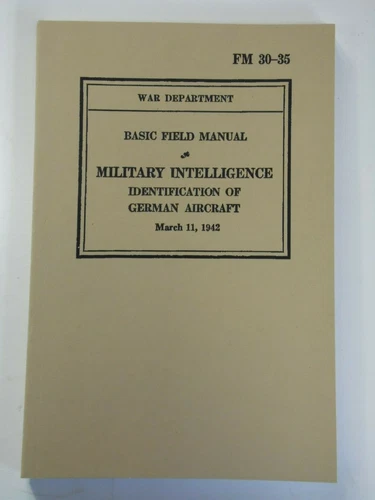 WW2 US Intelligence manuals Military Identification of German Aircraft 1942
