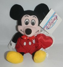 NWT Disney Store Valentines Mickey Mouse 8" Plush Bean Bag