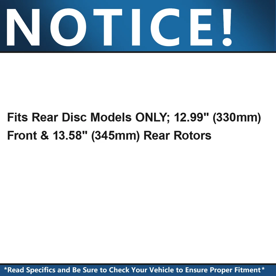 Front Rear Drilled Rotors Brake Pads for Chevrolet Avalanche Cadillac Escalade - Image 2 of 4