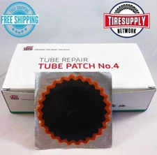 No.4 Rema Tip Top Tube Patch Repair (3", 76mm) Round (30 per Box) Auto Moto