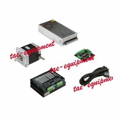 1Axis Nema34 Stepper Motor 2Phase 1232oz.in 5.6A Driver DM860A CNC LONGS MOTOR *