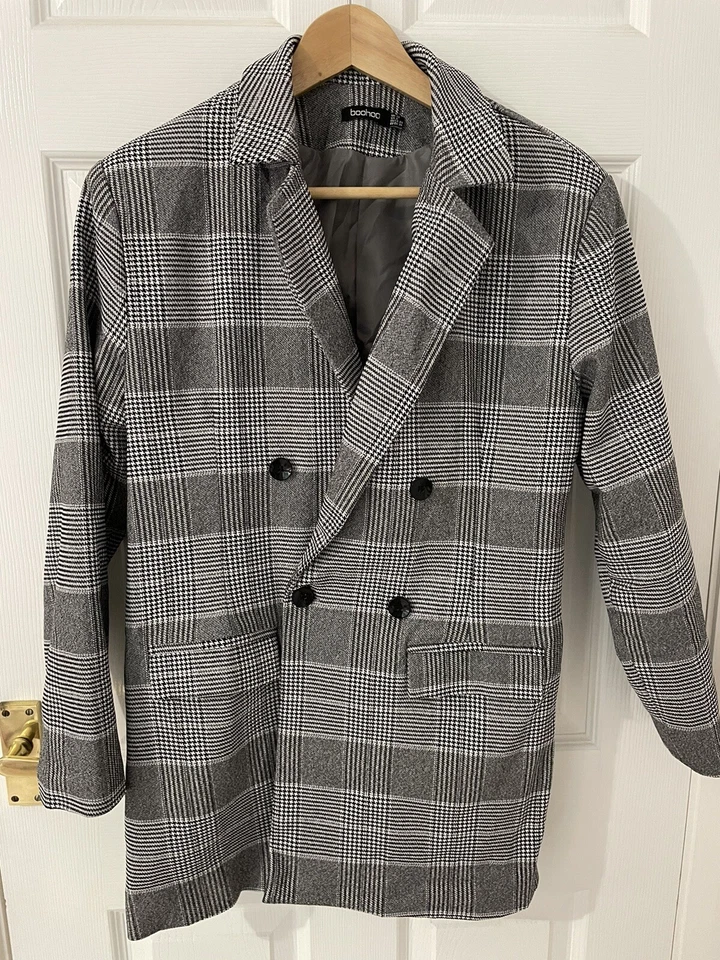 Women Checked Jacket Size 10 - Image 3 of 3