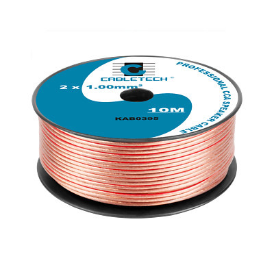 5901436745914 Kabel głośnikowy CCA 1.0mm  10M Cabletech