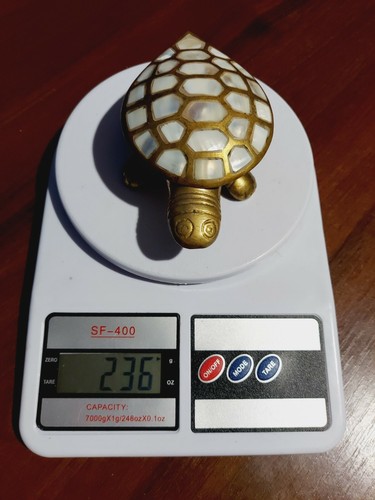 Vintage Ashtray Turtle Bronze with Natural Mother-of-Pearl USSR - Picture 12 of 12