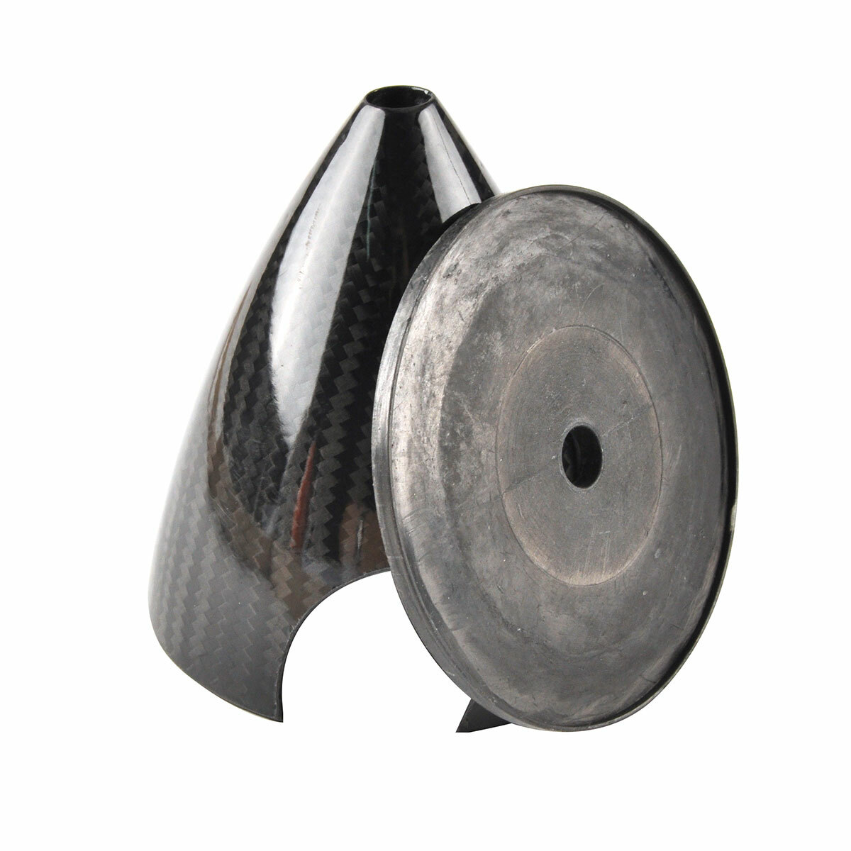 Flight Model Elica Carbonio Cono Spinner 3 Pale 3.5/89mm, Nero, Per Aerei RC A Gas - 3