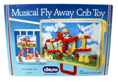 Vintage Chicco Musical Fly Away Crib Toy