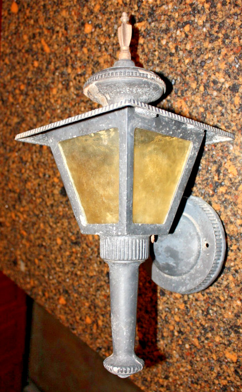 Vintage Brass Black Outdoor Carriage Light - Wall Fixture Sconce