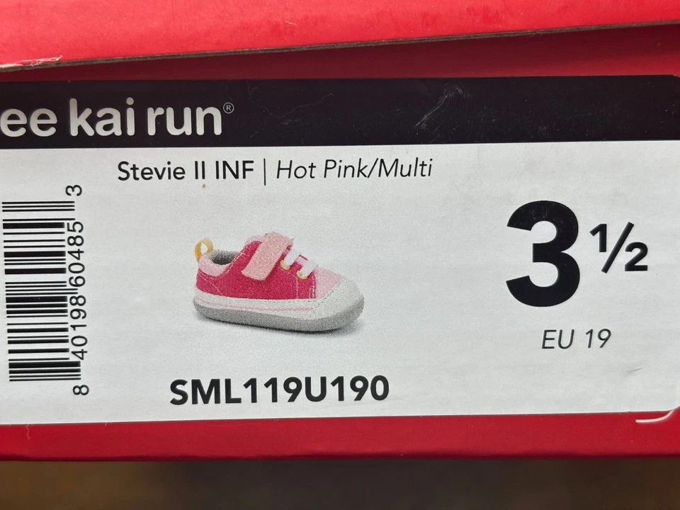 See Kai Run Stevie II INF Rosa/Multi Zapatos para Caminar Temprano, inf. 3,5 Foto 4 de 4