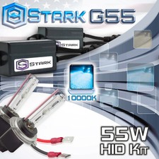 Stark 55w Micro Hid High Beam Slim Xenon Kit - H7 10k 10000k Blue X