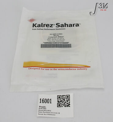 16001 KALREZ O-RING, K#156, COMPOUND 8085UP (NEW) AS-568A