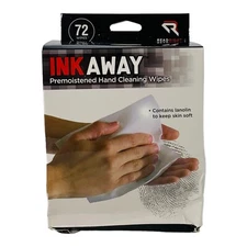 72 Count Ink Away Premoistened Hand Cleaning Pads