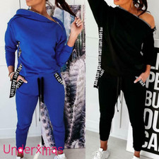 Women Tracksuits Sets Casual Lounge Wear Ladies Zipper Jumper Tops Pants Hip Hop