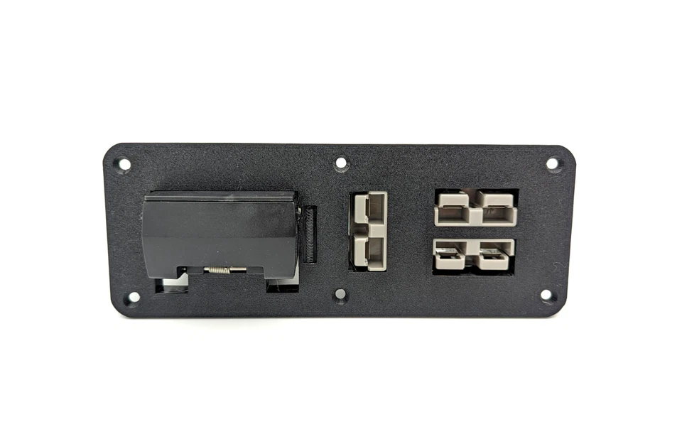 NARVA Flush 12 Pin Flat Trailer Plate with Triple 3 x 50amp Fit Anderson — 第 2/4 张图片