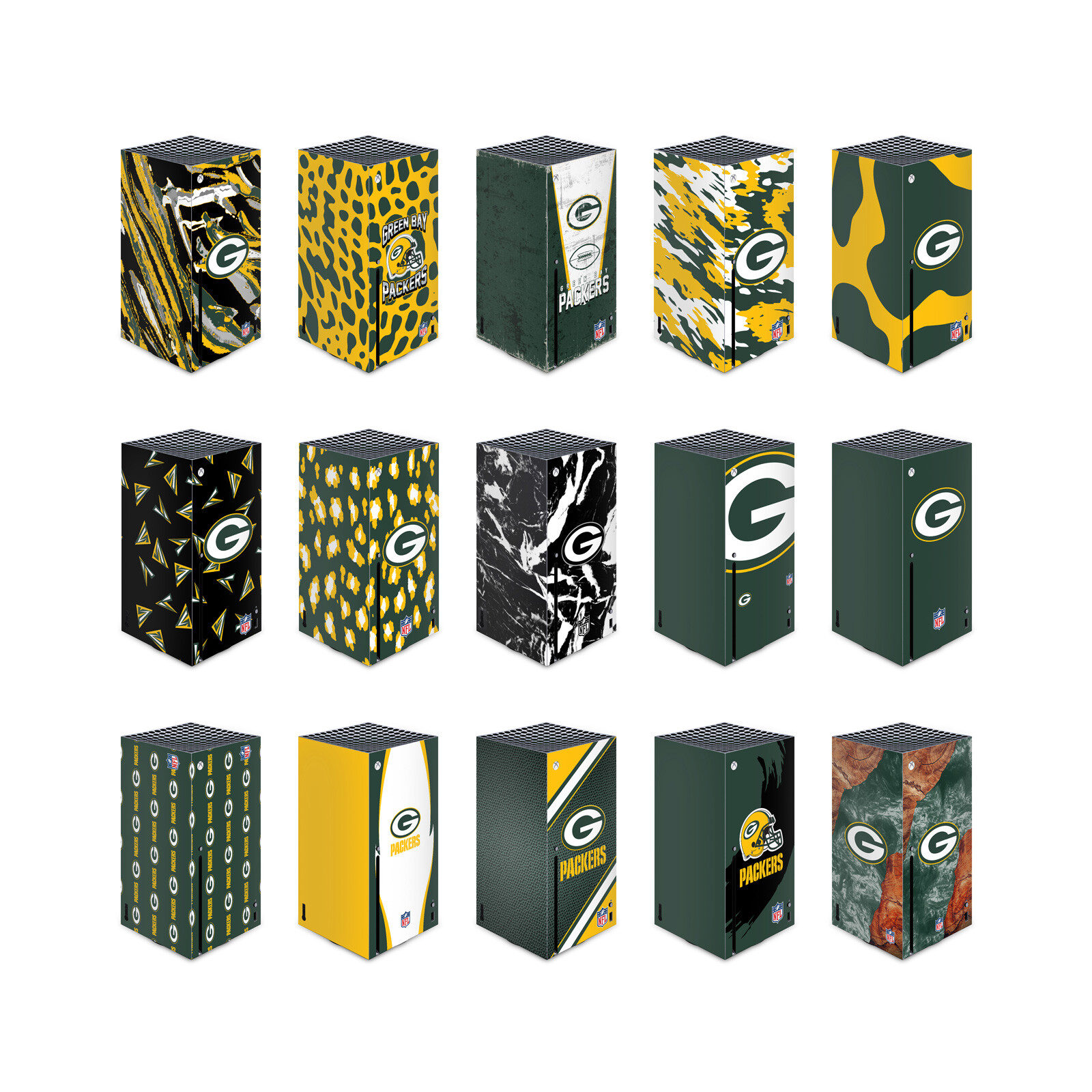 OFFICIAL NFL GREEN BAY PACKERS VINYL SKIN DECAL FOR XBOX SERIES X CONSOLE