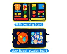 soft fabric Busy Board Montessori Toys for Toddlers Sensory Preschool Learning
