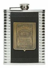 Jack Daniels 9 oz Hip Flask Stainless Steel Alcohol Bottle Liquor Whisky Wine