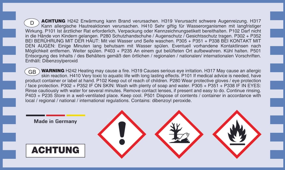 50 g Härtertube rot BPO Härter Paste für Spachtel u. Laminierharz Spachtelhärter - Bild 2 von 3
