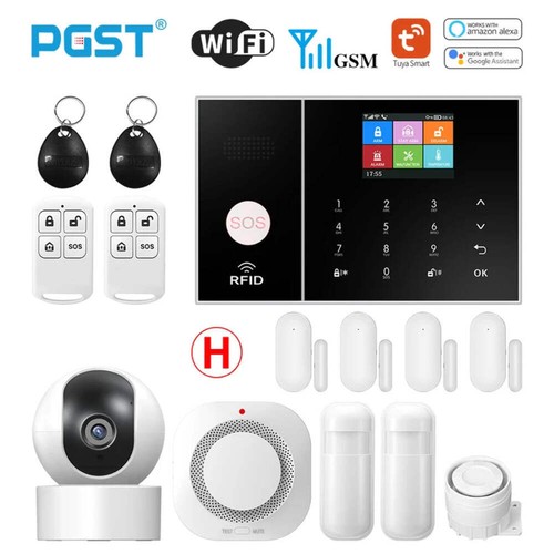 PGST Smart Life Sistema di Allarme per Casa WIFI GSM Allarme di Sicurezza Host con Porta e - Foto 8 di 13