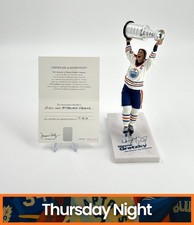 WAYNE GRETZKY MCFARLANE FIGURE '84 OILERS STANLEY CUP SIGNED AUTO WITH COA