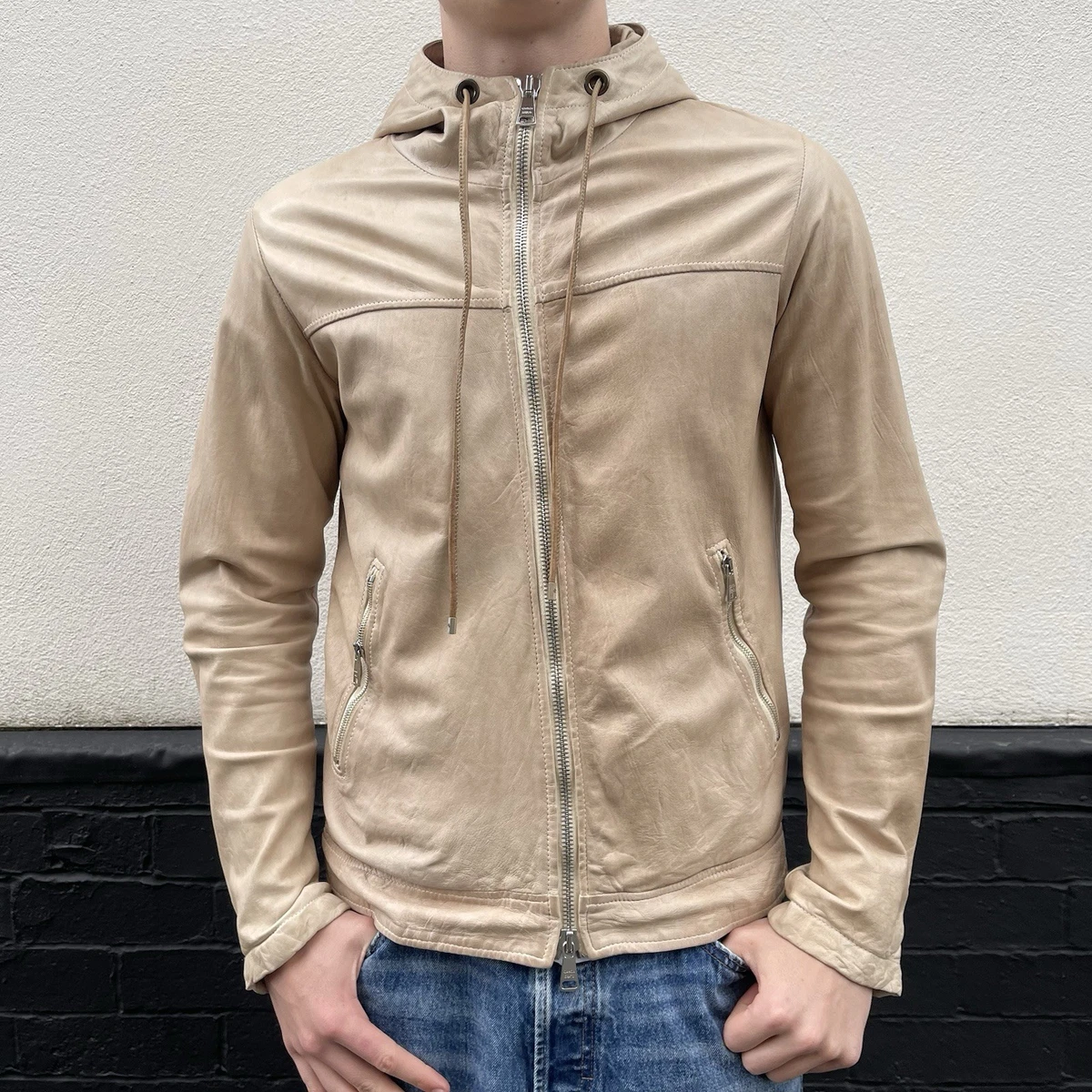 Giorgio Brato Coats, Jackets & Vests Leather Outer Shell for Men