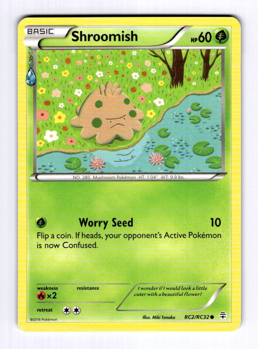 Shroomish Generations: Radiant Collection #RC2 (2016) Common NM Pokemon