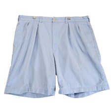 Vtg Polo Ralph Lauren Pleated Chino Shorts Men's 38x8.5" Lt Blue Cotton Preppy