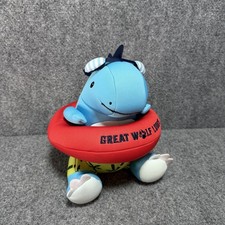 2024 Great Wolf Lodge Blue Dinosaur 10" Plushie With Intertube New RARE plush