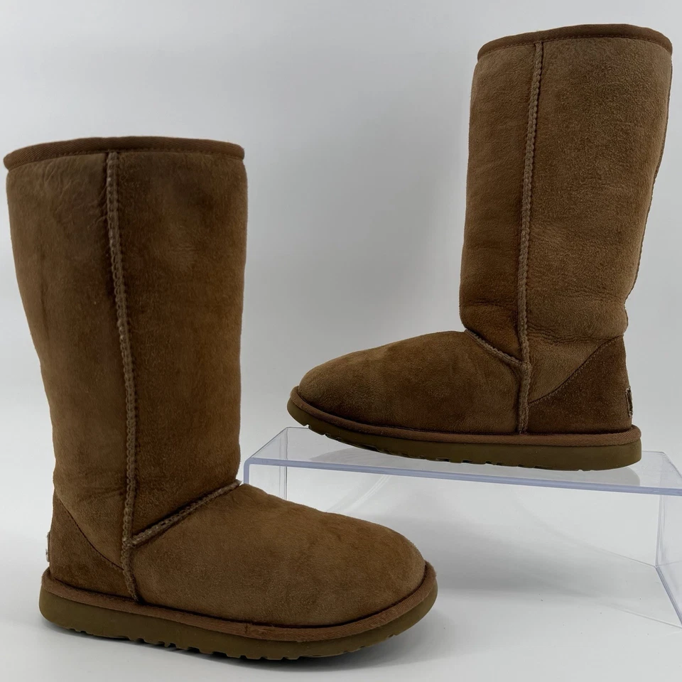 Botas clásicas altas de gamuza UGG Australia para mujer piel de oveja castaño - talla 5 (5815) Foto 2 de 4