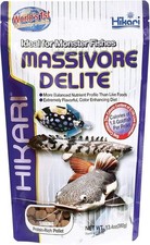 Hikari Massivore Delite Monster Fish Food Sinking Pellet Carnivore Diet 13.4 oz