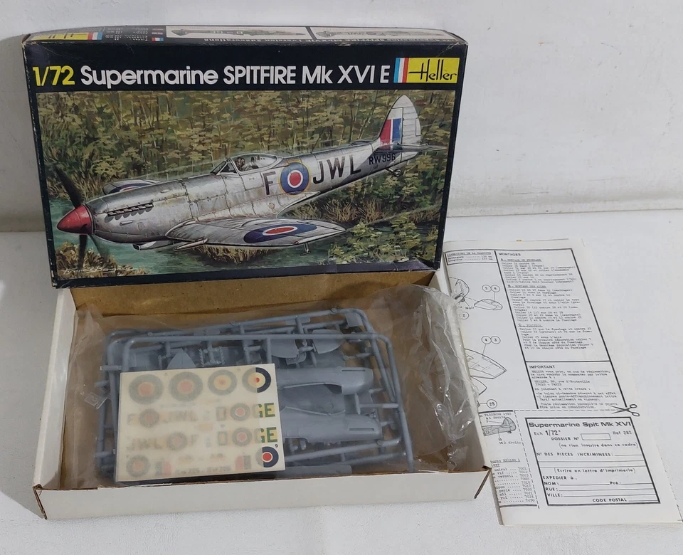 I133354 KIT HELLER 1/72 n. 282 - Aereo Supermarine Spitfire Mk XVI E - Immagine 3 di 4