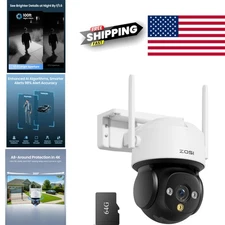 High Definition Security Camera with 360 Degree Coverage and Audio Communication