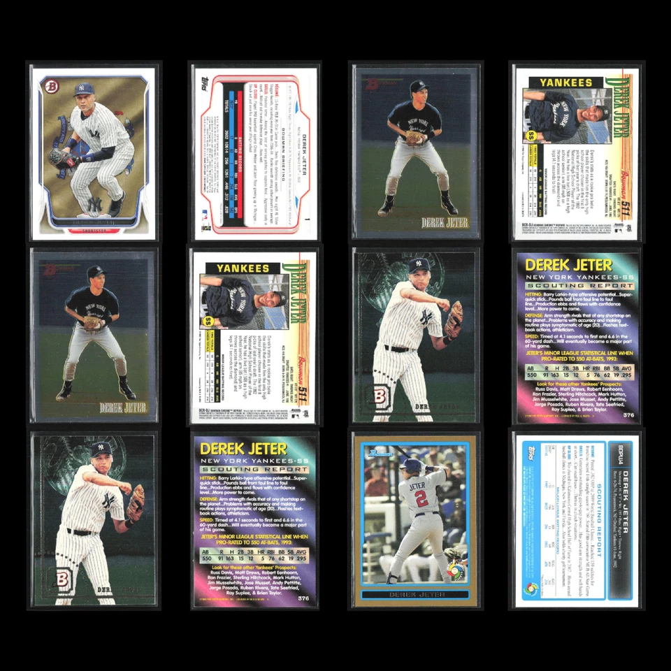 Lote de 50 tarjetas de béisbol Derek Jeter MLB Yankees jugador estrella distribuidor oferta a granel Foto 4 de 4