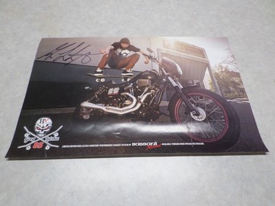 GREG LUTZKA FEATURED BASSANI EXHAUST MOTORCYCLE AD POSTER 17'' X 11''