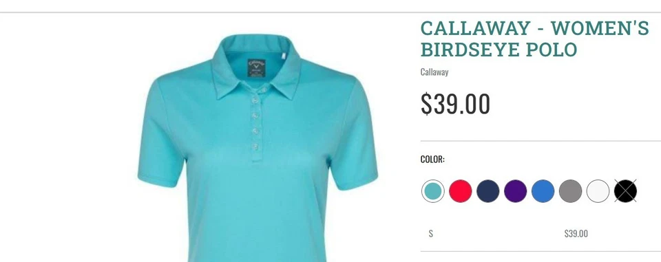 🔥 ¡ENVÍO RÁPIDO! Polo para mujer Callaway azul ojo de pájaro talla 2XL - CGW693 Foto 2 de 4