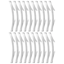 20 Pcs Wardrobe Rail Limiter Sliding Door Guide Bottom Positioner for